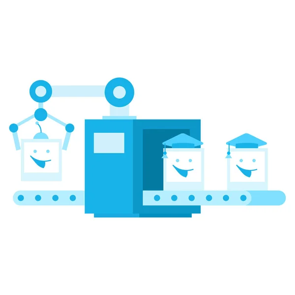 Ofis robotu. Yapay zeka, uzaylı makine.