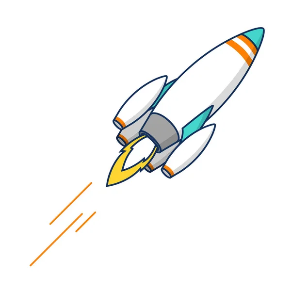 Uzay gemisi vektör çizim tasarımı kavramı