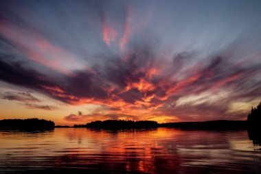 Kuzey Karelya on Sunset