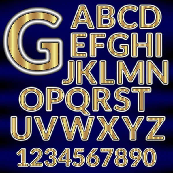 Set alfabeto grafico carta vettoriale — Vettoriale Stock