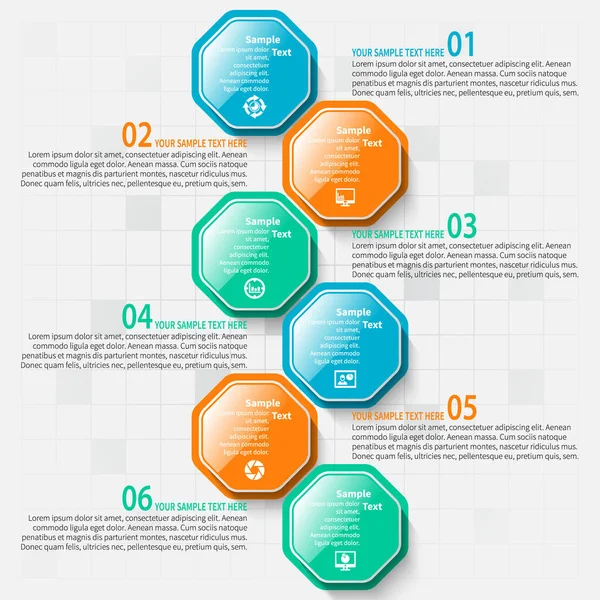 vektör soyut 3d kağıt bilgi elemanları. İş bilgileri
