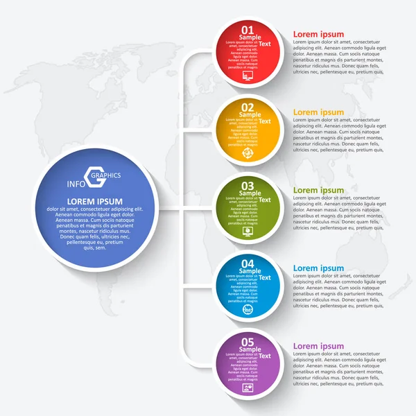 추상적 Infographic Elements Business Infographics — 스톡 벡터