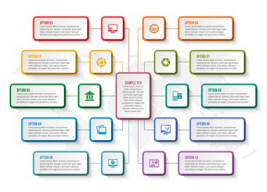 vektör soyut 3d kağıt bilgi elemanları. İş bilgileri