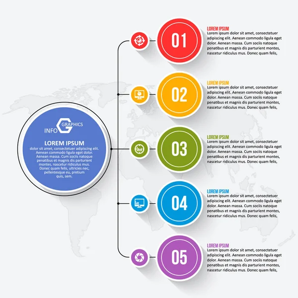 추상적 Infographic Elements Business Infographics — 스톡 벡터