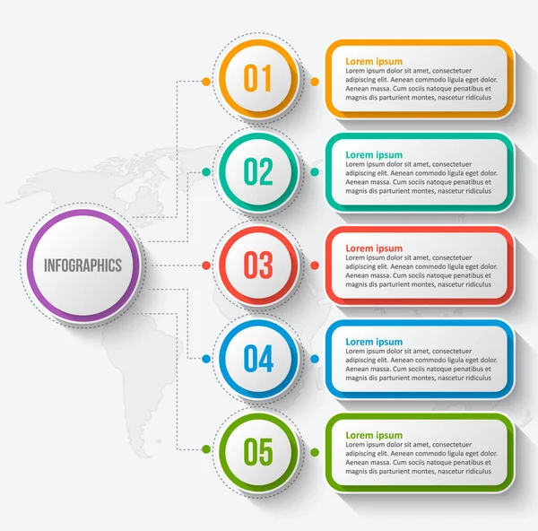 추상적 Infographic Elements Business Infographics — 스톡 벡터