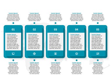 vektör soyut 3d kağıt bilgi elemanları. İş bilgileri