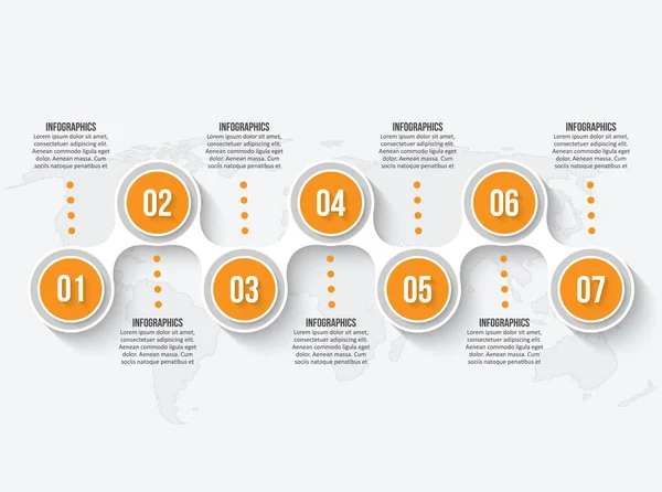 Wektorowe Abstrakcyjne Elementy Infografiki Papieru Infografika Biznesowa — Wektor stockowy