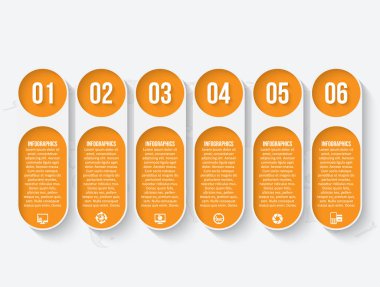 vektör soyut 3d kağıt bilgi elemanları. İş bilgileri