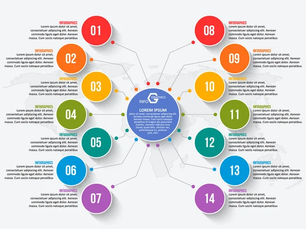 Vektorové Abstraktní Papírové Infografické Prvky Obchodní Informatikagrafika — Stockový vektor