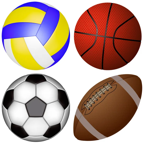 Sports balls2 — Stock Vector