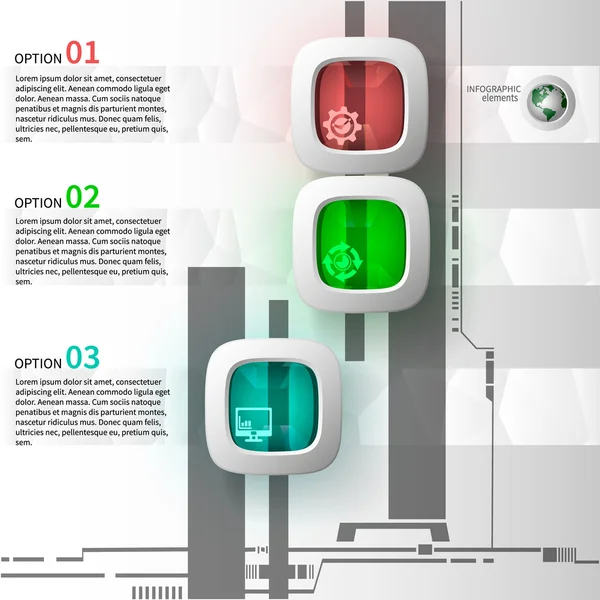 3 adımda Infographics