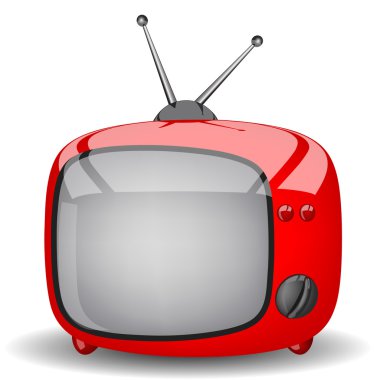 Kırmızı sevimli Tv