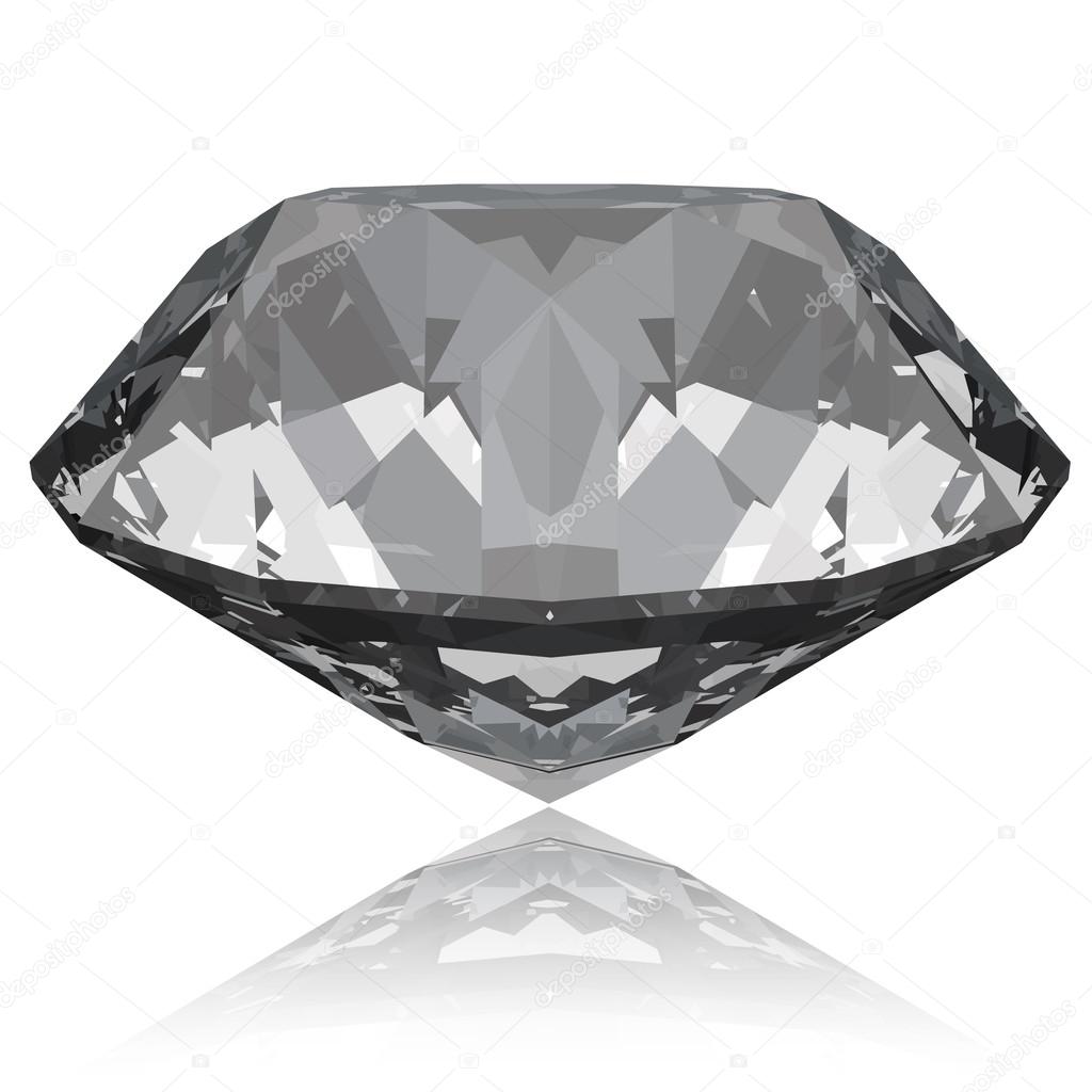 diamond with reflection