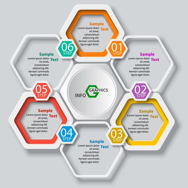 Αφηρημένη 3D Infographics — Διανυσματικό Αρχείο