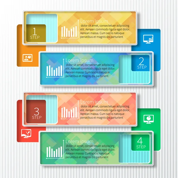 อักษร 3D กระดาษ infographics — ภาพเวกเตอร์สต็อก