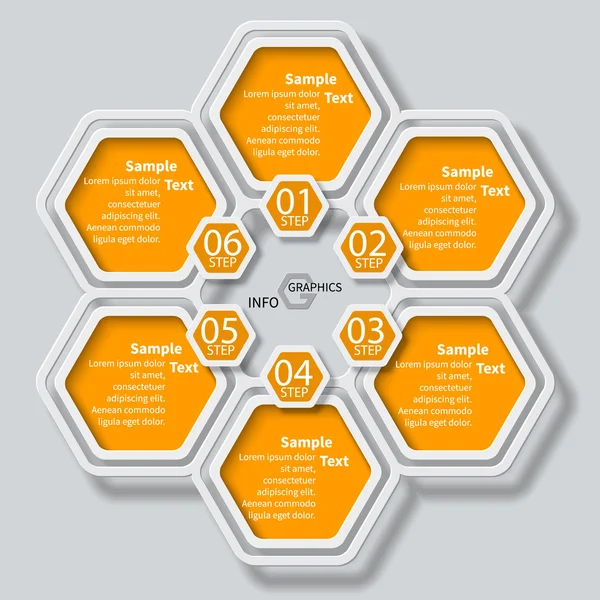 Αφηρημένη 3D Infographics — Διανυσματικό Αρχείο