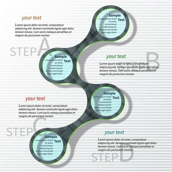 Infográficos de papel 3D abstratos —  Vetores de Stock