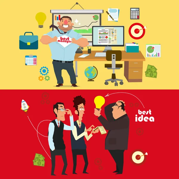 manager and discuss the   ideas of businessmen.