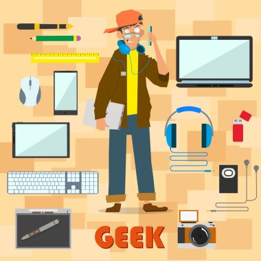 Geek karakter tasarımı.