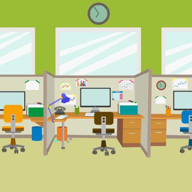 Modern ofis. çalışma alanı