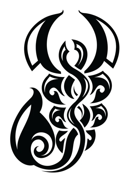 Akrep, sting, zehir, dövme, tehlikeli, sting, lokma, işaret, zodyak, vektör, illüstrasyon,