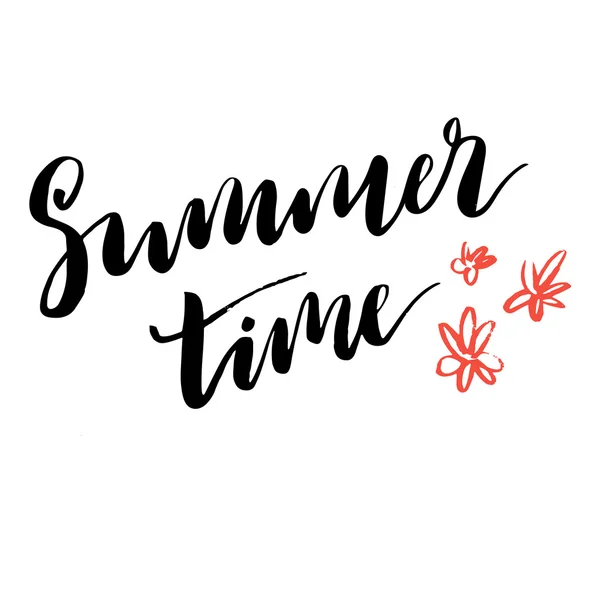 Summer time simple poster. — Stock Vector