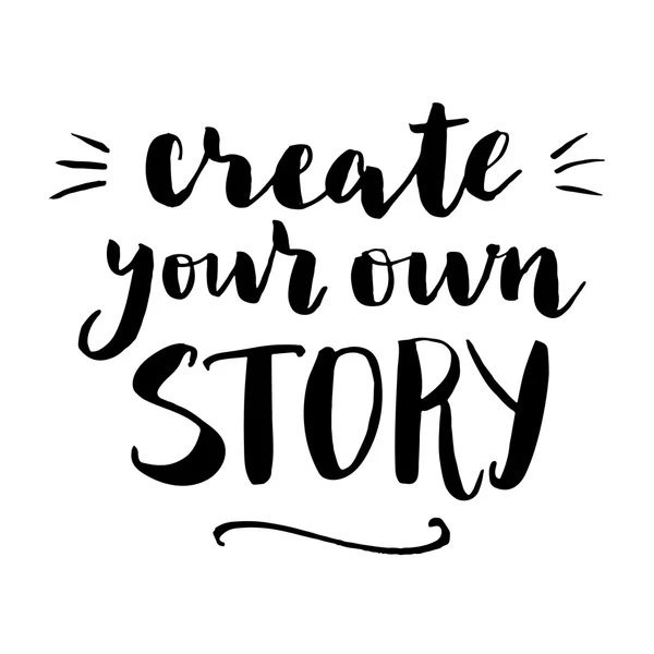 Vytvořte si vlastní příběh tisk. — Stockový vektor