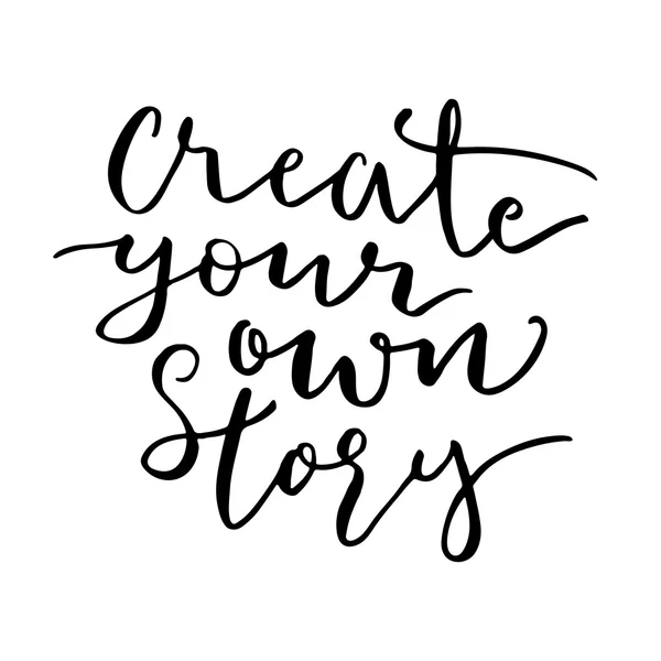 Créez votre propre histoire imprimer . — Image vectorielle