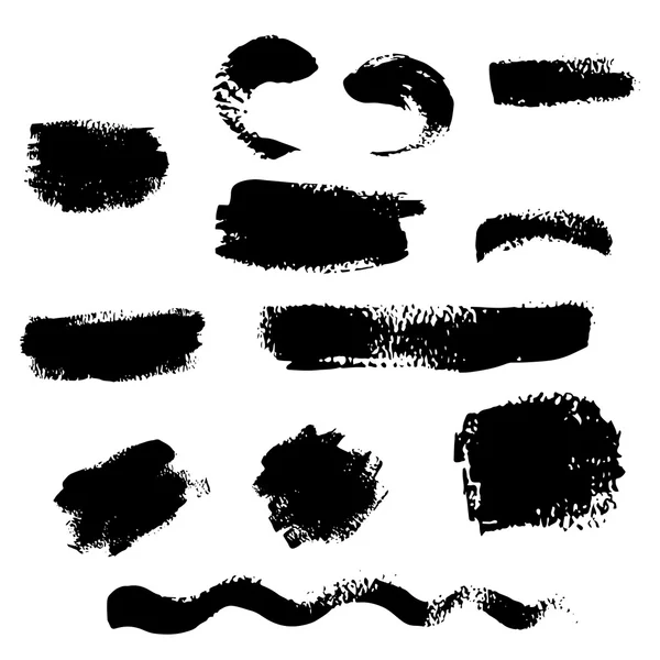 Illustration vectorielle des coups de pinceau figurés . — Image vectorielle