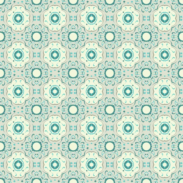 Modèle céramique turquoise — Image vectorielle