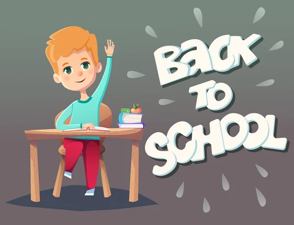 Back to school concept illustration — Stock Vector