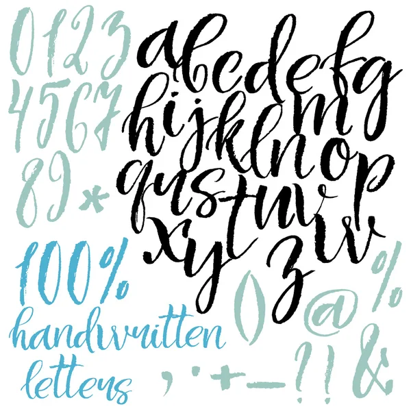 Lettres calligraphiques style moderne — Image vectorielle