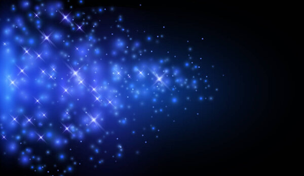 Разброс голубых частиц по боковой конструкции