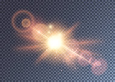 Lens parlatıcı ile vektör sihirli renk patlaması