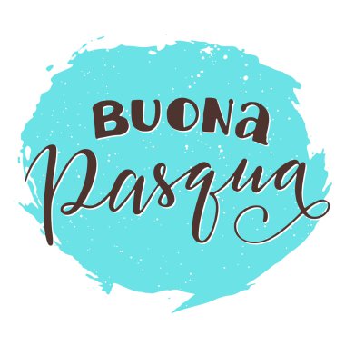İtalyan mutlu Paskalya Yazdır.