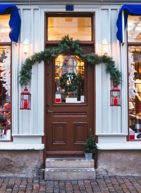 Noel süslemeleri şehir Gothenbur, İsveç