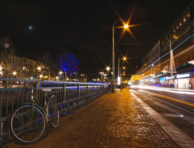 Göteborg Merkez döngülerle gece, İsveç