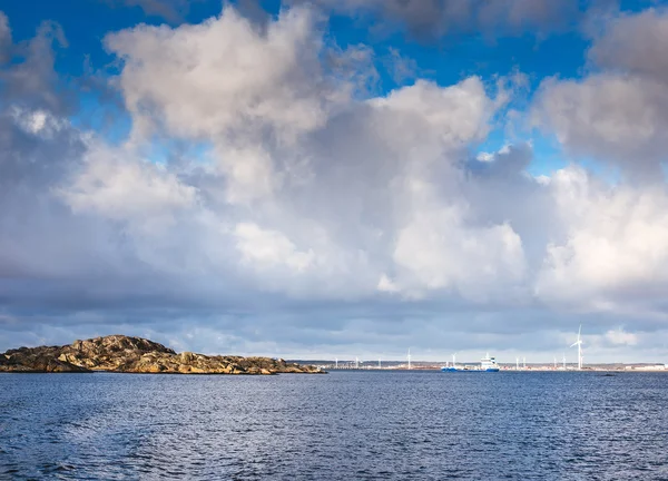 Maisons sur l'île de Gothenburg, Suède — Photo