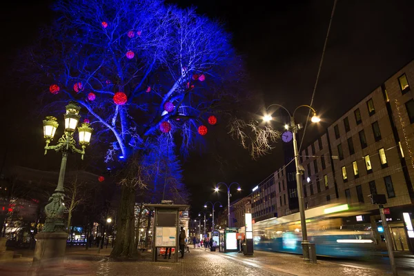 Weihnachtsdekoration in der Innenstadt von Gothenbur, Schweden — Stockfoto