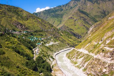 Dağlar, Kuzey Hindistan, Himalayalar güneşli bir günde