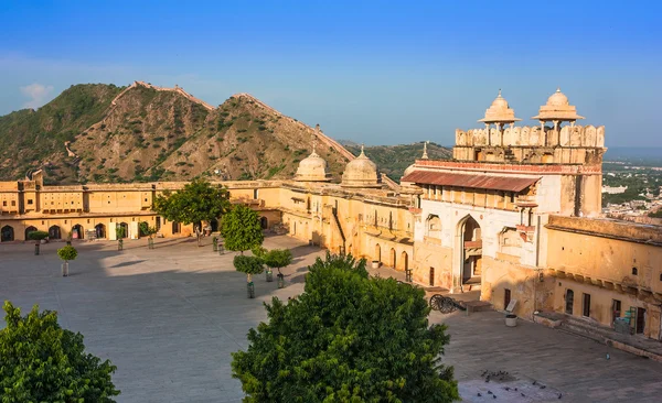 Amer Fort Jaipur in Rajasthan Rechtenvrije Stockafbeeldingen