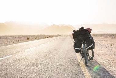 İsrail çölü de yol Bisiklet