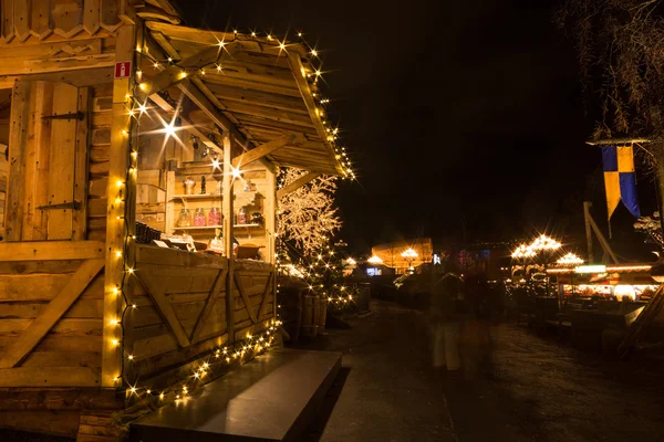 Parque de diversões Liseberg com decorações de Natal — Fotografia de Stock