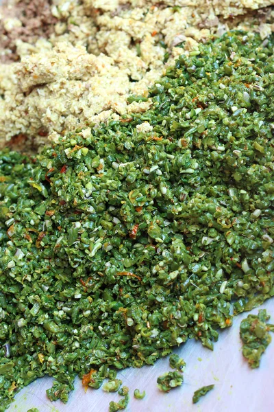 Traditional vegetarian stuffing for pies — Stock Photo, Image