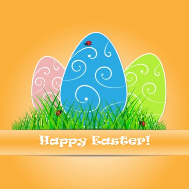 Mutlu Paskalya kartı etmek yer metniniz için