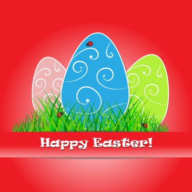 Mutlu Paskalya kartı etmek yer metniniz için