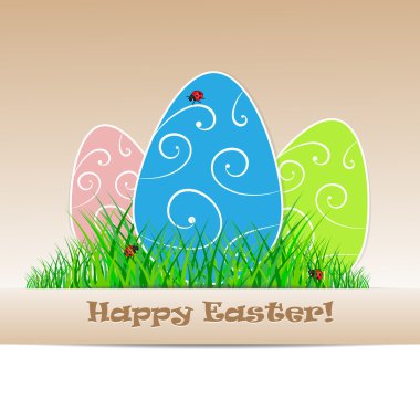 Mutlu Paskalya kartı etmek yer metniniz için