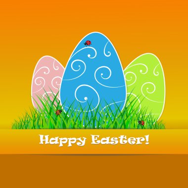 Mutlu Paskalya kartı etmek yer metniniz için