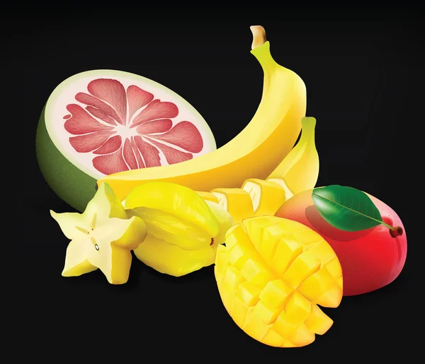 Fruits tropicaln pour votre conception — Image vectorielle