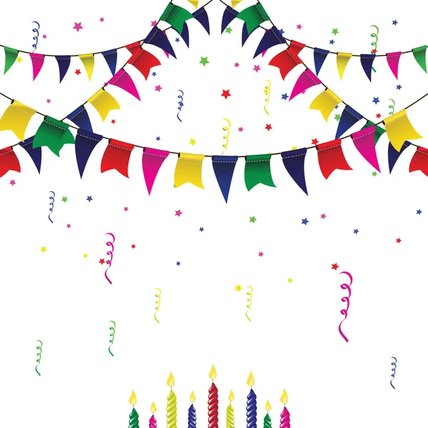 Achtergrond voor Happy Birthday voor uw ontwerp — Stockvector